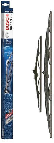 Bosch Wiper Blade Super Plus Spoiler SP24/16S, Length: 600mm/400mm − Set of Front Wiper Blades