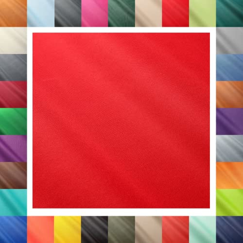 1buy3 – Polyesterstoff “Oxford 600D” für Campingzubehör, Abdeckplanen, Kissenbezüge, Outdoorbekleidung & Co – Meterware mit 150cm Breite – reißfest & pflegeleicht (Farbe 06 / Signalrot)