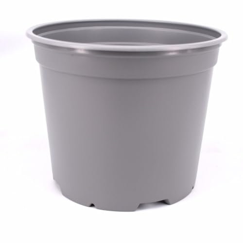 Nutley's 19cm Grey Round Modiform 3 Litre Plastic Plant Pots (Pack of 50)