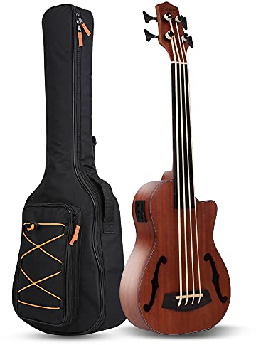 4 Saiten Ukulele Bass Mahagoni Instrumente mit EQ