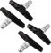 Fanshiontide 2 Paia Pastiglie Freni Impostati con Dadi e Spessori, Pattini Freni Bici da Corsa, Bicicletta Pattini per Blocco 70mm per Bici da Strada, Mountain Bike (Black)