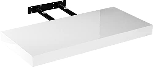STILISTA Wandregal Volato, freischwebend, Farb- & Größenwahl, 60 cm Arktisweiß