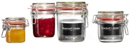 Ritzenhoff & Breker Aufbewahrungsserie Mia Größe Drahtbügelglas 125 ml Mia