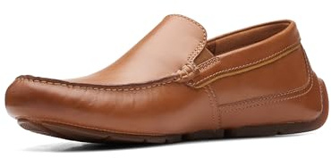 Clarks Mocasines Markman Lisos para Hombre, marrón (Tan Leather), 47 EU