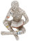Cyrank Lesende Frau, Figur Deko Für Regal, Kleine Lesende Frauen Geformte Skulptur, Abstrakte Lesefigur, Skulpturen, Bücherregal Deko, Die Zellstoff Formt, Büro, Studie, Bücherregal-Ornamente