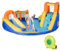 Outsunny Castillo Hinchable para Niños de 3-8 Años Castillo Inflable con Inflador Parque Acuático con Cesta de Baloncesto Piscina Tobogán y Bolsa de Transporte 435x435x200 cm Multicolor