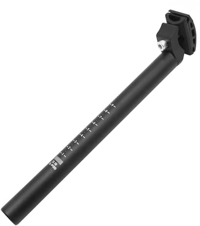 CADUFUELLY 25.4MM Bicycle Seat Post Bike Seat Post with Adjustable Clamp