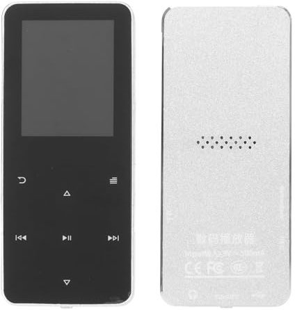 Lecteur MP3, Lecteur de Musique Bluetooth 1,8 Pouces avec Haut-Parleur HD Intégré, Radio FM, Livre Électronique, Son HiFi, Mini Design, Lecteur MP3 Portable avec Bluetooth