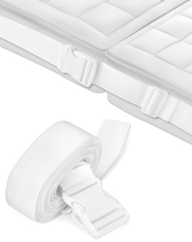 QWORK® 10m bed strap connectors, white, to join two twin beds