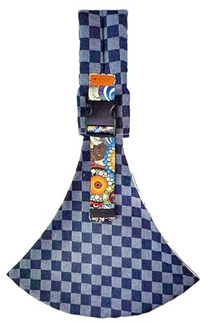 Baby Carry Sling™ - Verstellbare Babytrage - Hüfttrage Mein Kleines Baby (Blau kariert)