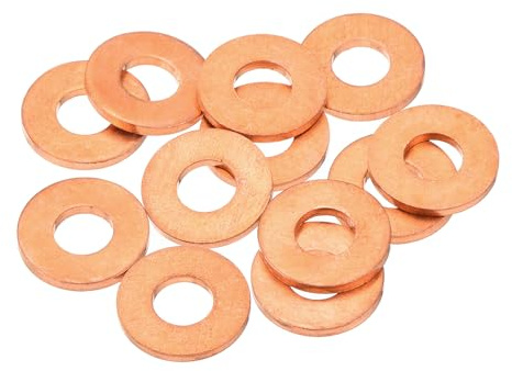 QUARKZMAN Rondelles d'Écrasement Plates Métriques en Cuivre Amélioré
