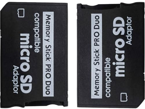 Funturbo - Micro SD to Memory Stick PRO Duo MagicGate Card Adapter for Sony PlayStation Portable, Camera, Handycam