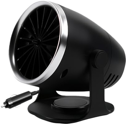 Dubbulon Calentadores Para El Coche Y Vehículos,100W Ventilador Calefactor de Parabrisas - Ventiladores De Calefacción Y Enfriamiento Rápidos | Para Automóvil Camión Autocaravana Interior Exterior