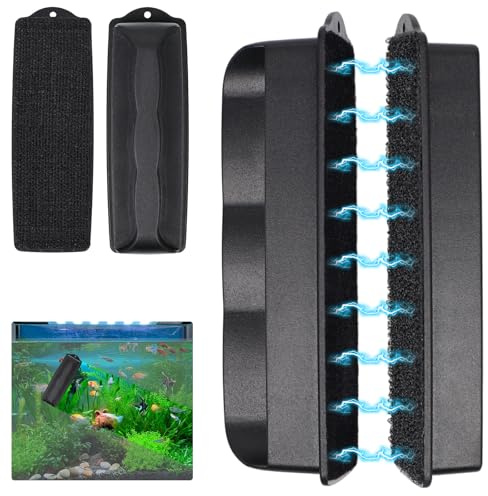 Imán limpiador de parabrisas para acuario, imán de algas, cepillo magnético de limpieza, herramienta de limpieza magnética, accesorio de limpieza de acuario, adecuado para la limpieza de vidrio con un