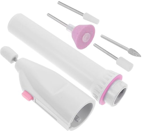 Homoyoyo Pulidora de Uñas Eléctrica Portátil sin Batería, Mini Herramienta para Manicura y Pedicura Diy, Compacta y Multifuncional para Esmalte y Decoración de Uñas, Uso Profesional