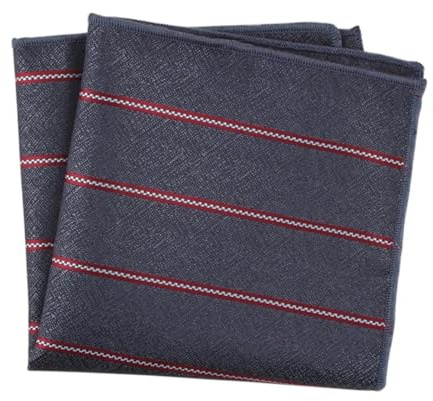 ATEUXOL Ficknäsduk för män i 5 delar för män i polyestersilke, jacquard, fickhandduk, kostymväska, liten fyrkantig klänning, bröst 25 x 25 cm, Färg 12, one size