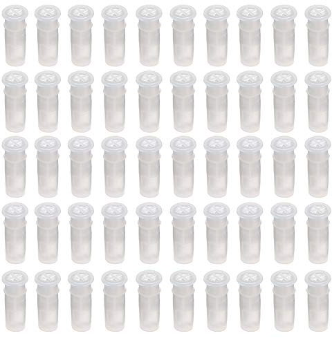 lasenersm 100 Pieces 29 mm Squeaker Reed Shoes Whistle Pet Toy Balls Replacement Squeaker Reed Shoes Whistle Squeaky Shoes Squeakers Toy Repair Noise Maker Insert Replace, White