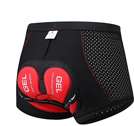 SOLO ACTFIT Cykelshorts för män, cykelshorts med 4D gel, sittdyna, MTB, cykelsportunderkläder, andas, snabbtorkande, elastisk