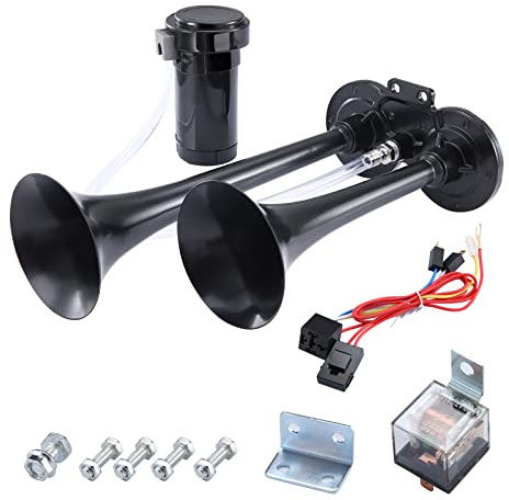 Rupse Trombe ad Aria per Auto, Trombe Camion 12V,Clacson Auto con Compressore 150 dB Super Forte per Camion,Barca,Treno,Moto