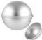 ZOFUN 2 Stück Halbkugel-Backform 20cm, Aluminium Halbkugel Kuchenform Silber Eloxiertes Kugelkuchenform, Badekugel Backform Runde Kugel Kuchenformen Gebäckform für kindergeburtstag Party-Kuchen