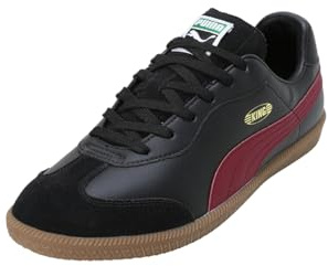 PUMA - King 21 IT, Zapatillas de fútbol Unisexo, PUMA Black-Dark Crimson,