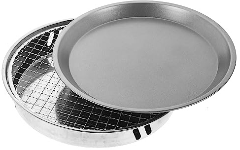 HEMOTON 1set Portable Outdoor Barbecue Grill Disposable Charcoal Stove for Camping and Picnics Non-stick Grill Plate for Outdoor Cooking