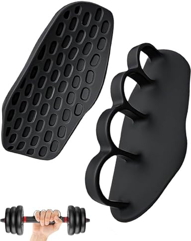 HUVZOR 1 Paar Anti Rutsch Fitness Handschuhe Männer Frauen,Ergonomische Silikon Gym Grips Atmungsaktive Trainingshandschuhe für Gewichtheben,Klimmzüge,Bodybuilding,Crosstraining,Fitness Zubehör