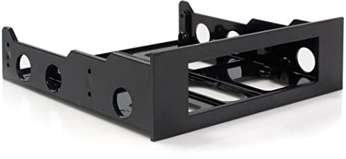 StarTech.com Speichereinschubadapter für 3.5 (8.9cm) HDD auf 5.25 (13.3cm) Schacht - Festplatten Bracket für 3.5 Zoll in Schwarz (BRACKETFDBK)
