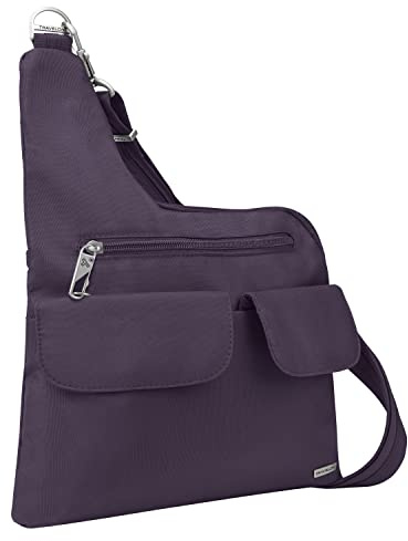 Travelon Unisex-Adult (Luggage Anti-Theft Classic Crossbody Bag, Purple, One Size, Purple, One Size, Travelon Anti-Theft Classic Crossbody Bag
