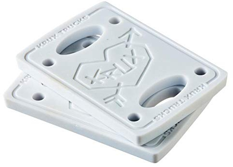 KRUX 1/8 Skateboard Riser Pads - White