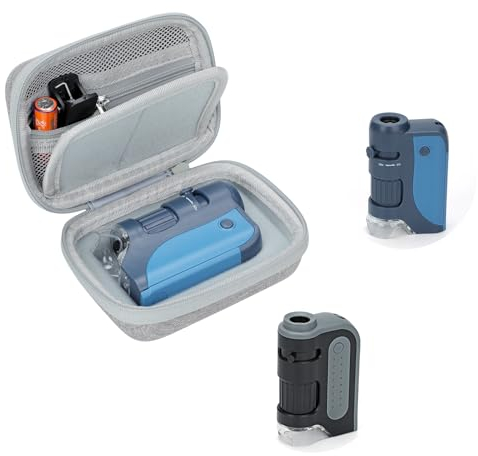 Jiusion Handheld-Mikroskop-Beutel für Carson Microbrite Plus (MM-300) Bnise Lakwar Bebang Brand Taschenmikroskop Mini Handheld-Scope enthalten EIN Karabiner (nur Tasche)