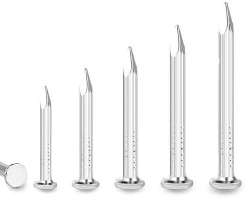 SHUNCHG 100 pezzi 20mm Chiodi in Acciaio per Pareti in Calcestruzzo, Mattoni in Legno, Chiodi in Acciaio al Carbonio, Chiodi Tondi per Quadri Uso Universale Interno ed Esterno