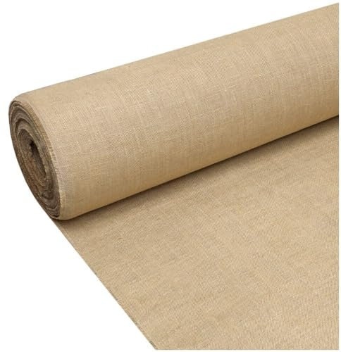 Juta Tessuto Tela Yuta Fibra Naturale 336 GR/m² Decorazioni Casa Rivestimenti Bricolage 150x200 Cm