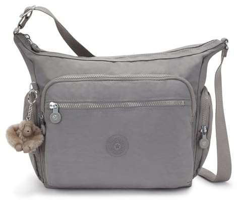 Kipling GABBIE Mittelgroße Umhängetasche, Inviting Grey (Grau)