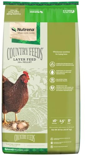 Nutrena Country Feeds 16% Layer Pellets Chicken Feed 50 Pounds