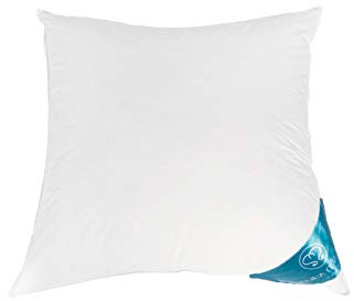 Sandaro Home Daunen kopfkissen 80x80 - Hochwertige weiße Gänsedaunenfüllung Kissen 80x80 daunen mit Öko-Tex-zertifiziertem Baumwollbezug, allergiker, kopfkissen hotelqualität(1100g)