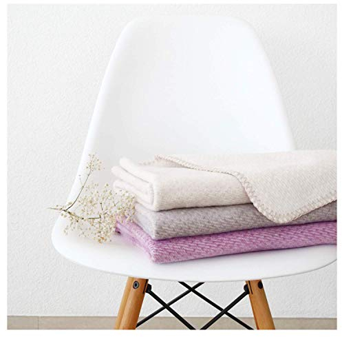 kids&me Bio-Baumwolldecke für Babys - Oeko-TEX Zertifiziert - weiche Kuscheldecke hautfreundlich und atmungsktiv - beige Babydecke Made in Germany 70x100cm