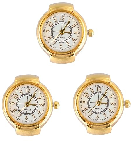 Garneck 3 STK Männer Ringe Uhrenringe Für Damen Herren Digitaluhr Modischer Uhrenring Retro-fingeruhr Ringuhren Ringuhr Für Frauenfinger Herrenuhr Einstellbar Schwimmring Männer Und Frauen