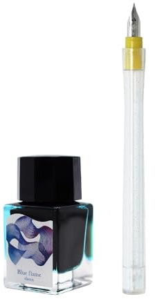 Sailor Fountain Pen Dip Pen Ink Set - Dipton+hocoro - Blue Frame/Scene Calligraphy 10-0251-701