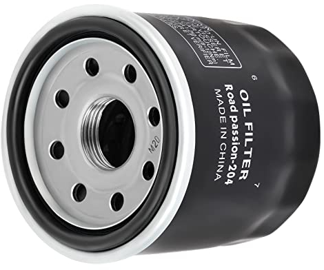 Road Passion 1*Filtri olio 204 HF204RC Compatibile con Kawasaki,Honda,Yamaha 15410-MCJ-000 15410-MCJ-505 15410-MFJ-D01 15400-PFB-014 16097-0002 16097-1070 16097-1072 5GH-13440-20 3201-044