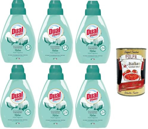 Dual Power Évier doux concentré 24 cuillères doseuses Relax 6 x 600 ml + Polpa Italian Gourmet 400 g
