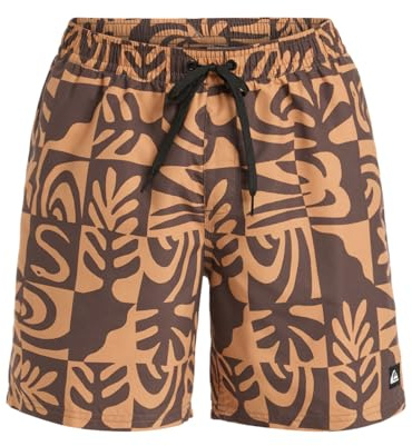 Quiksilver Everyday Straight Volley 17 - Pantalón Corto de baño para Hombre, Color marrón