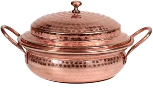 Olla de cobre puro, olla de cobre de cocina, olla de sopa de cobre, olla de cobre gruesa, sin recubrimiento, el suplemento de cobre eficaz es más saludable y seguro, hecho a mano de cobre, adecuado