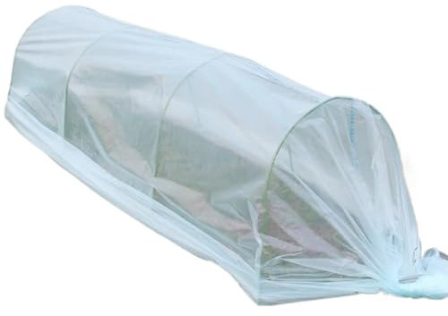 2x2.5m Premium Greenhouse Tunnel Foil Plastic Horticultural Polythene PE Sheet Transparency Greenhouse Film Anti-UV Protect Film(2.5 m)