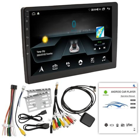 Kioball Auto 10,1 Bluetooth Tragbarer Bildschirm GPS Navigation Display Drahtloser Carplay Android Auto MP5 Player 2+64G