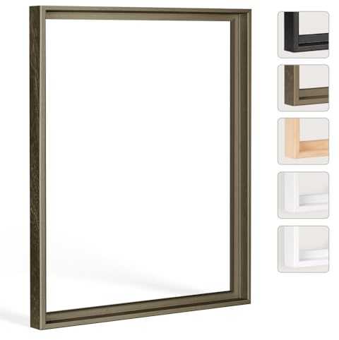 Bildershop-24 Marco con Sombra Hadera 100x140cm Marrón Metálico Kit de Montaje en Casa DIY