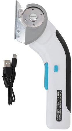 BAFOVY Tijeras Eléctricas Inalámbricas, Herramienta de Corte Eficiente con Bloqueo de Seguridad, Batería de Iones de Litio Recargable, Adecuado para Telas, Papel Tapiz, Manejo de