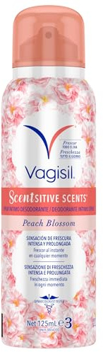 Vagisil Desodorante Íntimo Spray para Mujer, Higiene Íntima, Frescura y Comodidad Todo el Día, Testado Ginecológicamente, Suave con la Piel, 125 ml