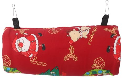 Hemobllo Túnel de Calentamiento para Mascotas Túneles para Hámster Escondite para Cobayas Material Suave Color Rojo para Dormir y Jugar Fiestas de Navidad