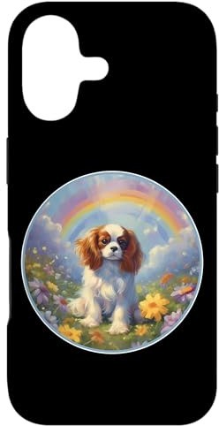 Cavalier King Charles Rainbow Bridge commémoratif coloré pour Chien Coque pour iPhone 17